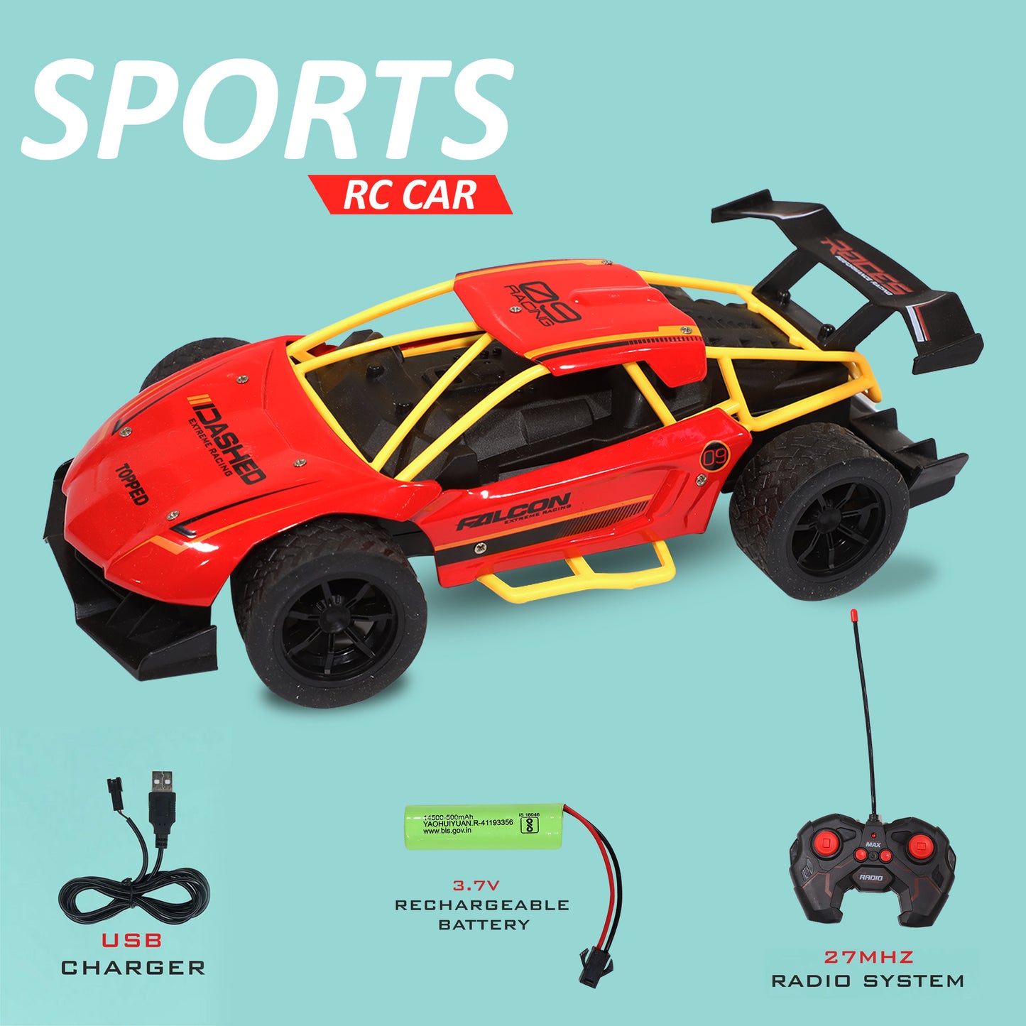 Rechargeable Drift Alloy RC Sports Car Toy for Kids