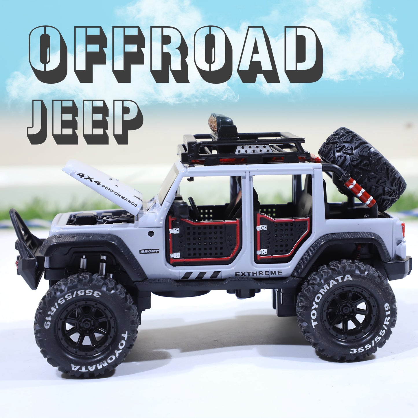 Off Road Jeep Toy | Pull Back Toy Cars For Kids