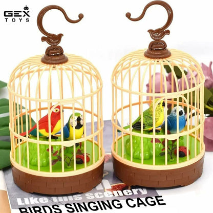 Beautiful Singing Birds Cage, Birds Chirping Sound, movement and sound sensor