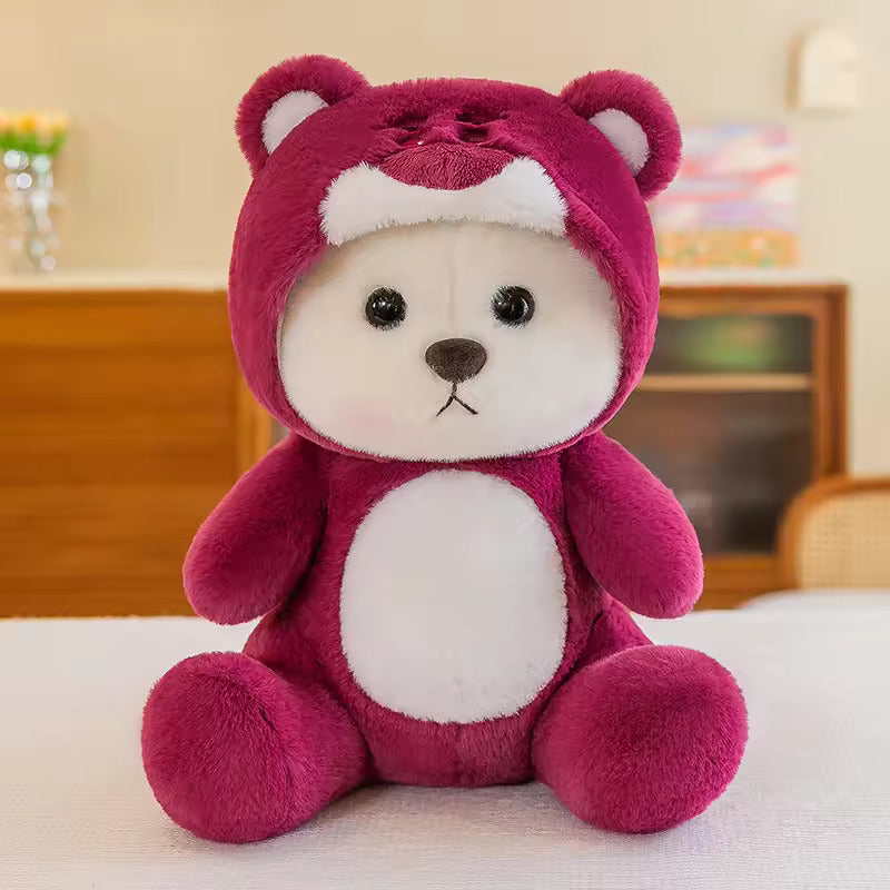 Cute and Soft Toys Stawbery Teddy Bear For Kids