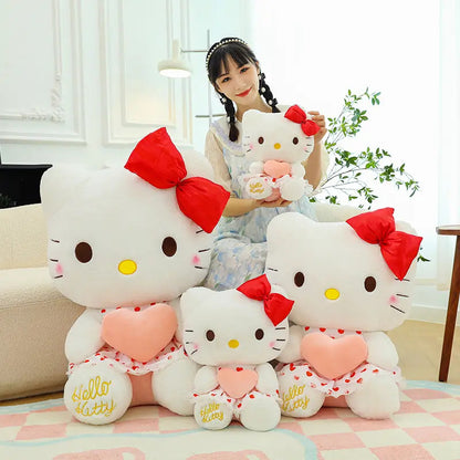 Newest Kitty Plush Toy Cute Sleep Pillow | Anime Soft KT Cat Plush Toy