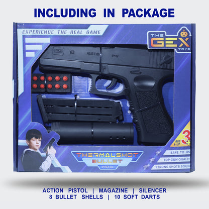 GEX Plastic Pistol Toygun | Black Commando | Toys For Kids