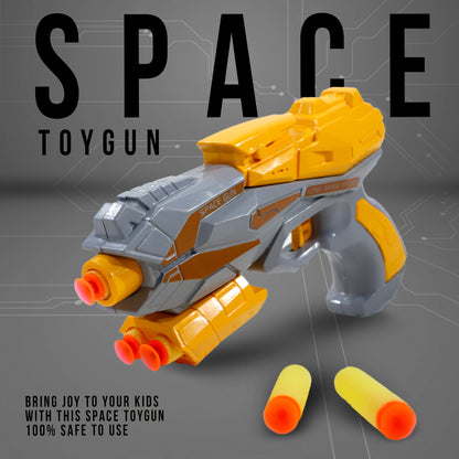 Space Gun Toy Weapon With 5 Soft Foam Stick Dart | Grey