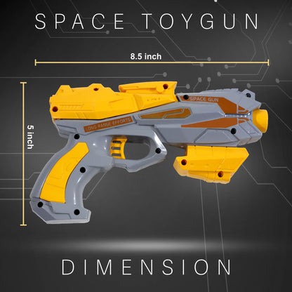 Space Gun Toy Weapon With 5 Soft Foam Stick Dart | Grey